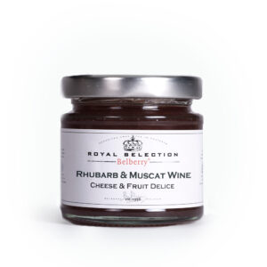 BELBERRY Royal rabarbarų ir muskato vyno džemas prie sūrio 130g