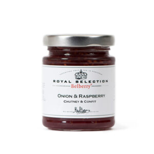 BELBERRY Royal svogūnų ir aviečių pikantiškas čatnis 180g