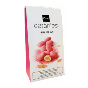 CUDIE Catanies karamelizuoti Markonos migdolai su Himalajų druska ir lazdyno riešutų karamele 80g