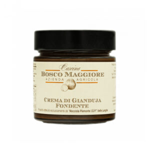 CASCINA BOSCO MAGGIORE tamsaus šokolado lazdyno riešutų kremas BE GLIUTENO 235g