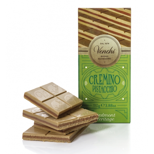 Venchi-Cremino-Pistacchio.jpg VENCHI CREMINO Pistachio šokoladas su pistacijų kremu