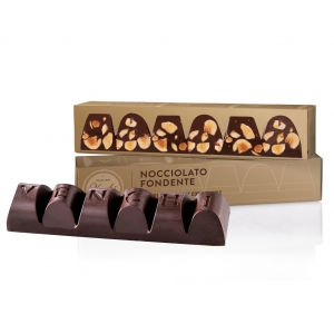 VENCHI DARK MINI Block juodasis šokoladas su lazdyno riešutais 170g