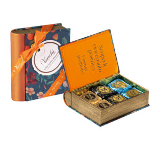 VENCHI GARDEN CHOCOVIAR saldainių metalinė maža dovanų knygutė 115g