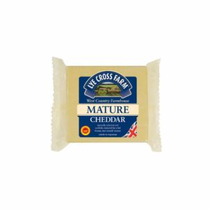 CHEDDAR Mature karvės pienos sūris 45% 8 mėn. 200g