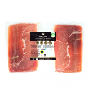 SERRANO Duroc Reserva vytintas kiaulienos kumpis 14 mėn. 150+150g
