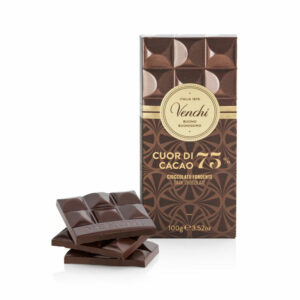 VENCHI Cuor Di Cacao 75% juodasis šokoladas 100g