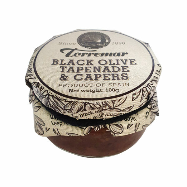 Torremar-juoduju-alyvuogiu-tapenada-su-kapareliais Juodųjų alyvuogių užtepėlė su kaparėliais