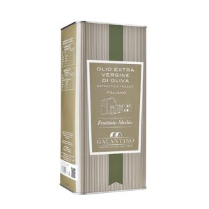 Aukščiausios kokybės alyvuogių aliejus GALANTINO Olio Extra Vergine Di Oliva Fruttato Medio 5 litrų skardinėje talpoje