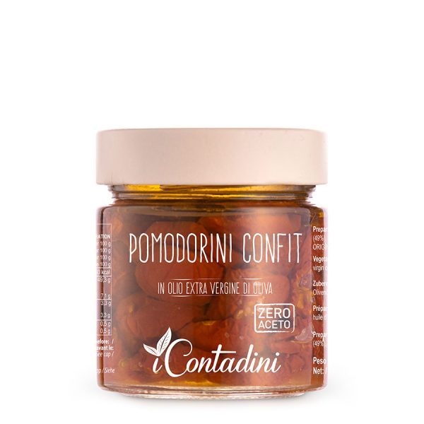 iCONTADINI Pomodorini Confit pomidorai alyvuogių aliejuje iCONTADINI Pomodorini Confit pomidorai alyvuogių aliejuje