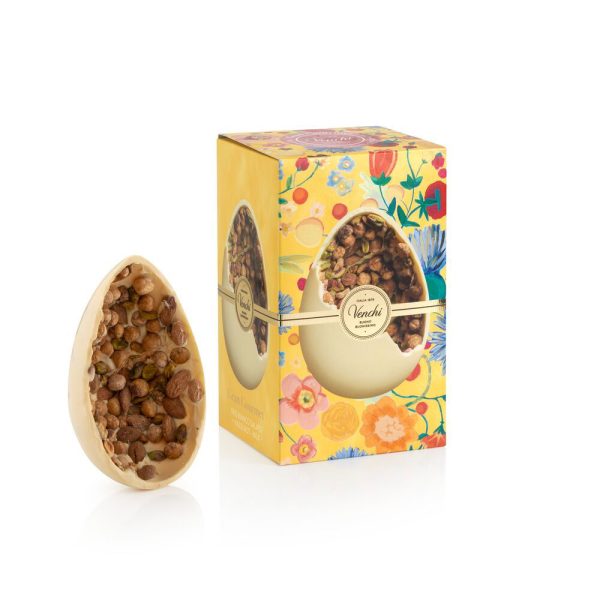 Venchi baltojo šokolado kiaušinis su sūdytais riešutais 500g