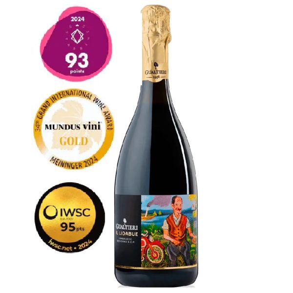 GUALTIERI IL LIGABUE Lambrusco Rosso secco DOC 0,75l