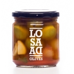 LOSADA Pitted Gordal Olives Gazpacha style alyvuogės 345g/169g