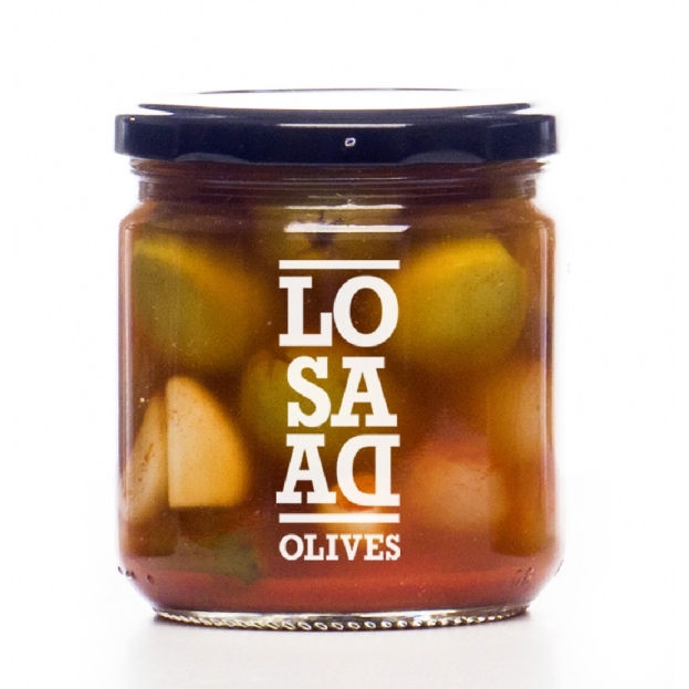 LOSADA Pitted Gordal Olives Gazpacha style alyvuogės 345g/169g