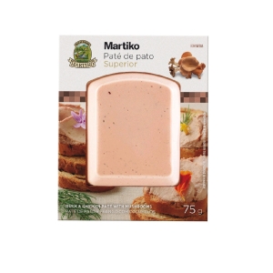 MARTIKO pate de pato antienos paštetas su grybais 75g