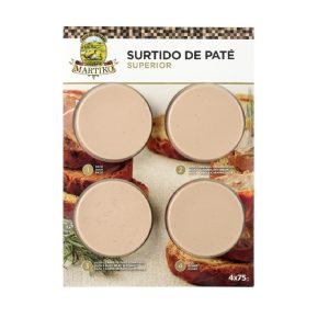 MARTIKO pate de pato antienos paštetų rinkinys 4x75g