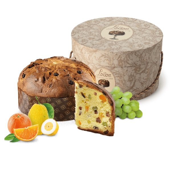LOISON CAPPELLIERE Panettone klasikinė su su razinomis, apelsinais ir citrinomis 1kg (cil. dėž.) LOISON CAPPELLIERE Panettone klasikinė su su razinomis, apelsinais ir citrinomis 1kg (cil. dėž.)