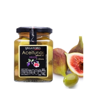 VEGATORO Pitted Gordal Rellena Olives alyvuogės su figomis 340g 140g