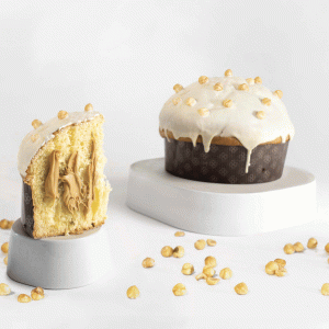 iMORI-Panettone-Nocciola-su-lazdyno-riešutų-kremu