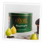 iMori panettone pyragas su cukruotomis kriaušėmis ir šokoladu