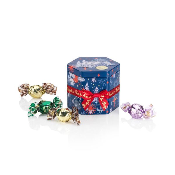 VENCHI Christmas Metal Tin šešiakampė saldainių dėžutė