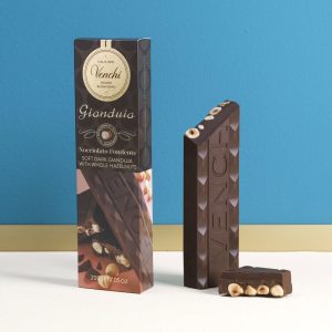 VENCHI Gianduia minkšto juodojo šokolado plytelė su lazdyno riešutais 200g
