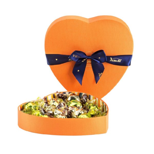 VENCHI Murrine širdelės formos saldainių dėžutė 194g VENCHI Murrine širdelės formos saldainių dėžutė 194g