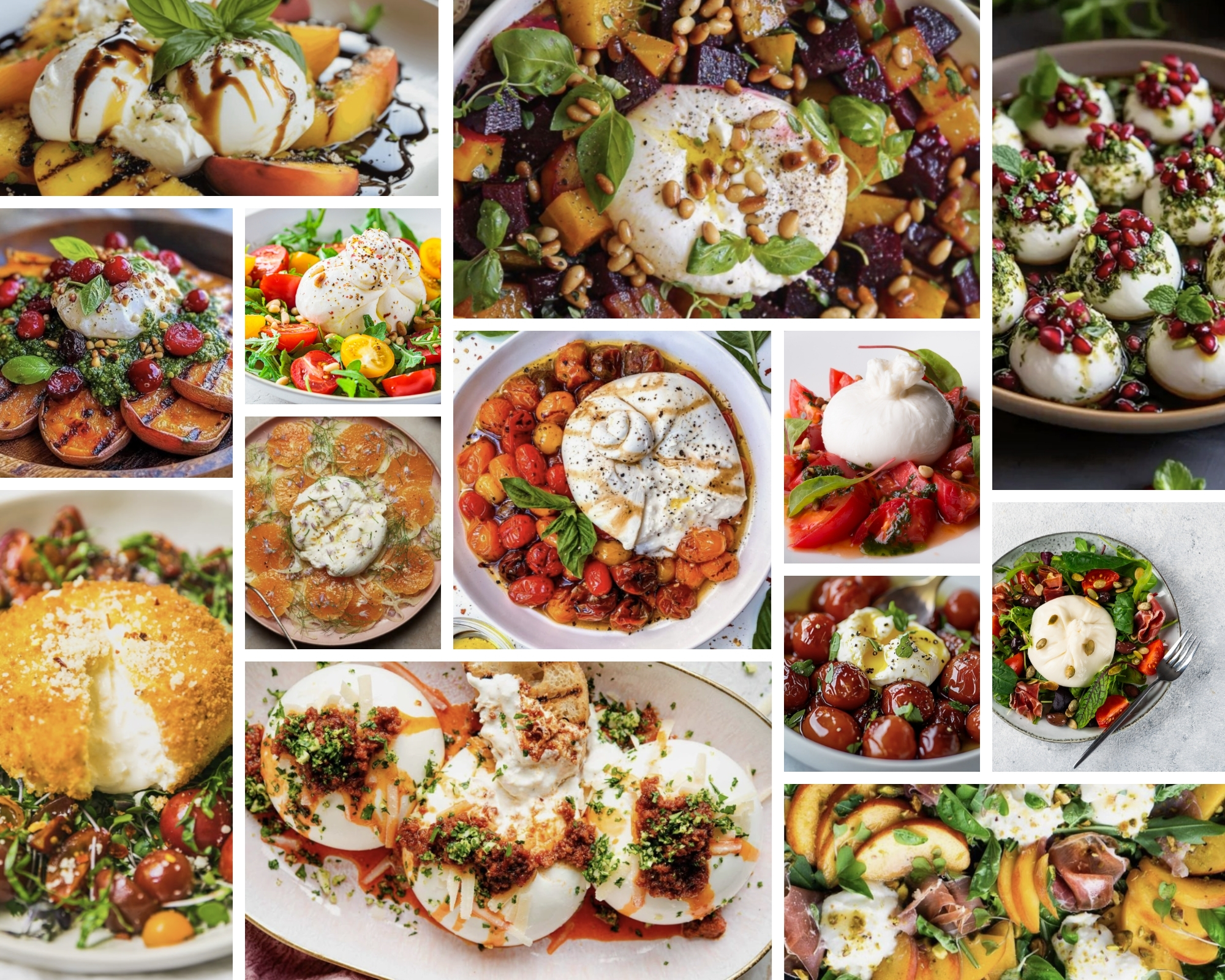 Burrata sūris lėkštėje