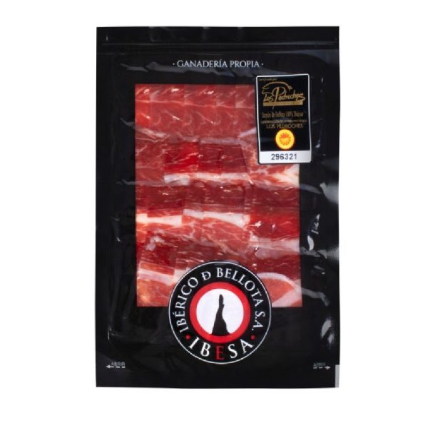 IBESA Jamon Iberico de Bellota 100% DOP pjaustytas kumpis 80g IBESA Jamon Iberico de Bellota 100% DOP pjaustytas kumpis 80g