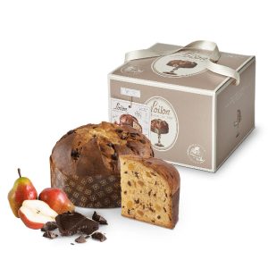 LOISON GOLD Panettone su kriaušėmis ir šokolado gabalėliais 750g