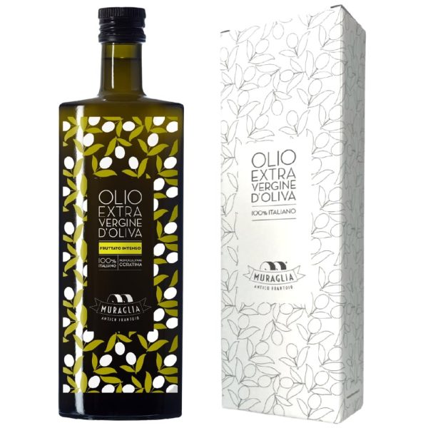 MURAGLIA Fruttato Intenso ypač tyras alyvuogių aliejus 0,5l (dėž.) MURAGLIA Intesyvaus skonio aliejus, ypač tyras 0,5l (dėž.)
