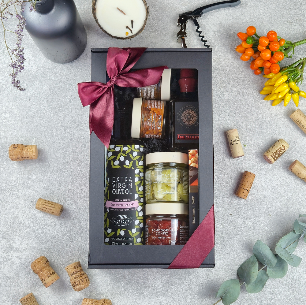 Dovanų rinkinys su alyvuogių aliejumi