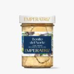 EMPERATRIZ Bonito del Norte baltojo ilgapelekio tuno filė alyvuogių aliejuje su trumais 120g
