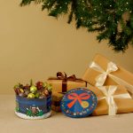 VENCHI Christmas Alice Metal Tin apvali saldainių dėžutė