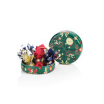 VENCHI Christmas Alice Metal Tin apvali saldainių dėžutė