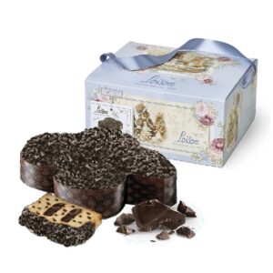 LOISON Colomba Gocce di Cioccolato su juodu šokoladu, kakavos glajumi ir cukraus grūdeliais 750g