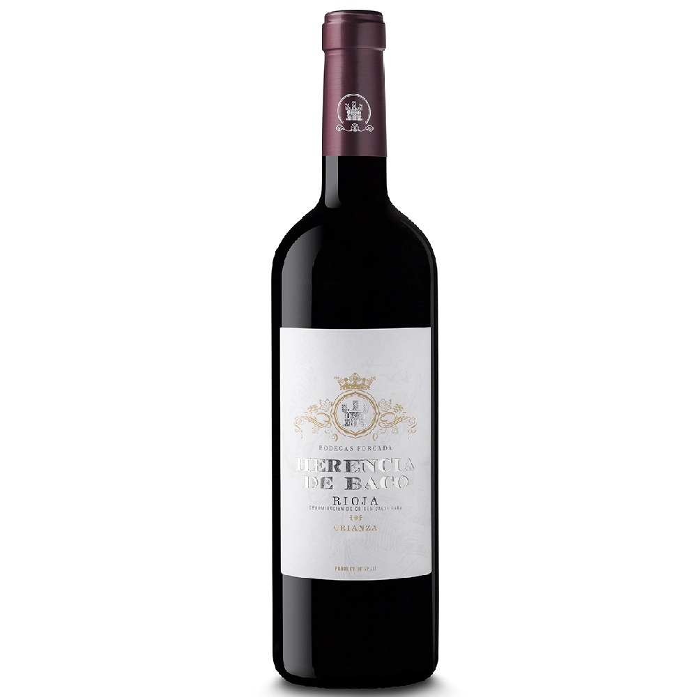 BODEGAS FORCADA Herencia de Baco Crianza Rioja DOCa 0,75l BODEGAS FORCADA Herencia de Baco Rioja Crianza raudonas vynas DOCa 0,75l