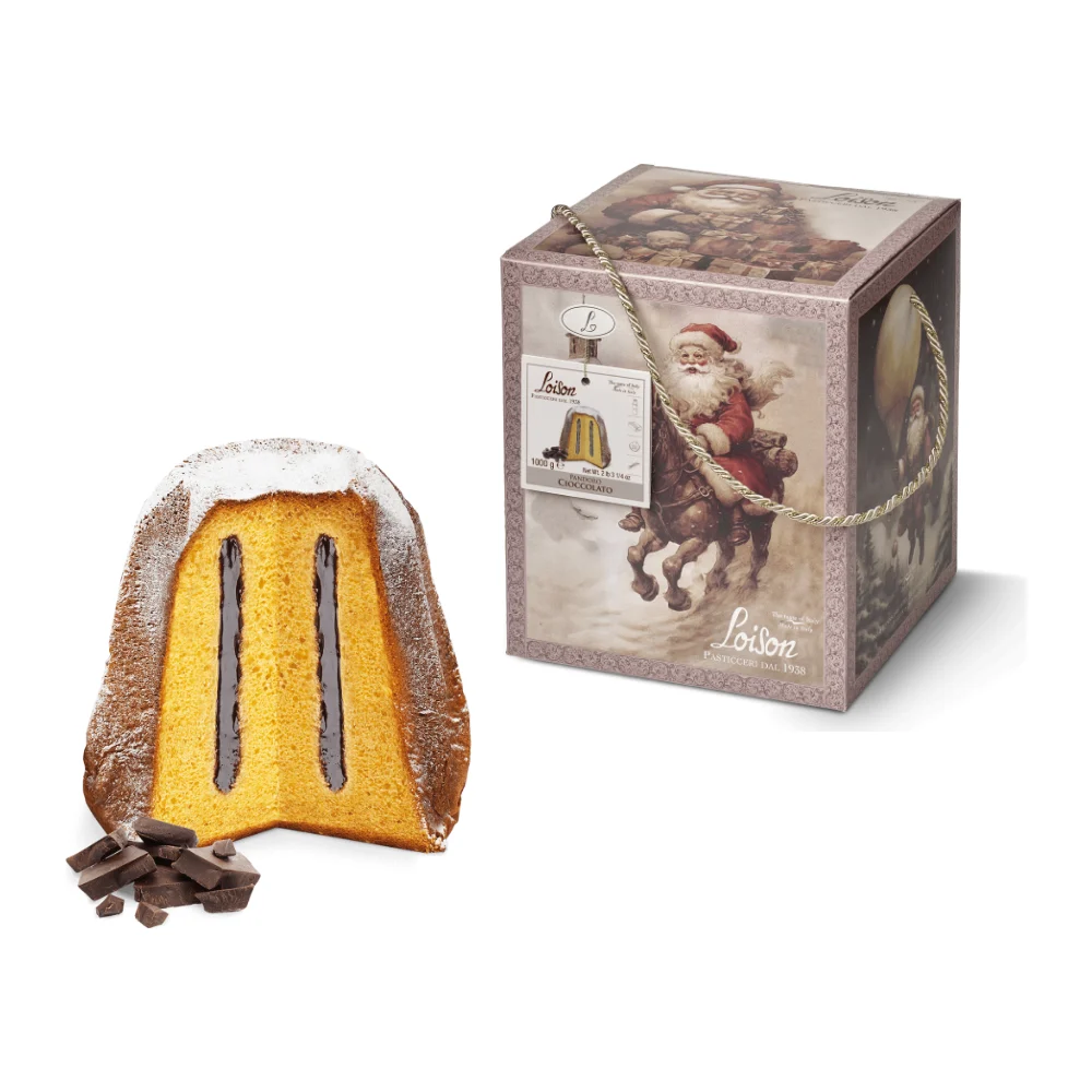 LOISON CLAUS Pandoro Cioccolato pyragas su šokolado kremu 1kg LOISON CLAUS Pandoro Cioccolato pyragas su šokolado kremu 1kg