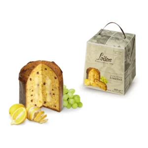 LOISON ASTUCCI Panettone Limone su razinomis, karamelizuota citrina ir citrinų kremu 600g
