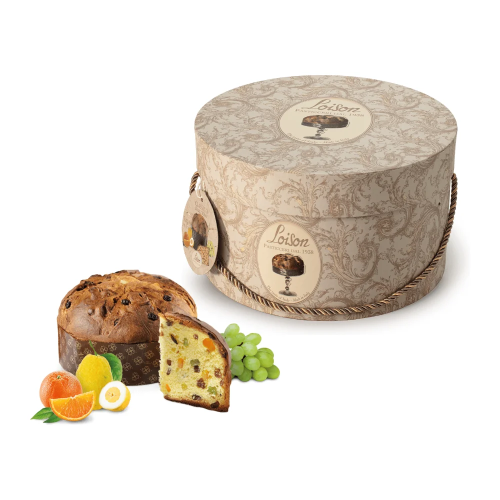 LOISON CAPPELLIERE Panettone Classico tradicinis su razinomis, apelsinais ir citrinomis 1kg LOISON CAPPELLIERE Panettone Classico tradicinis su razinomis, apelsinais ir citrinomis 1kg
