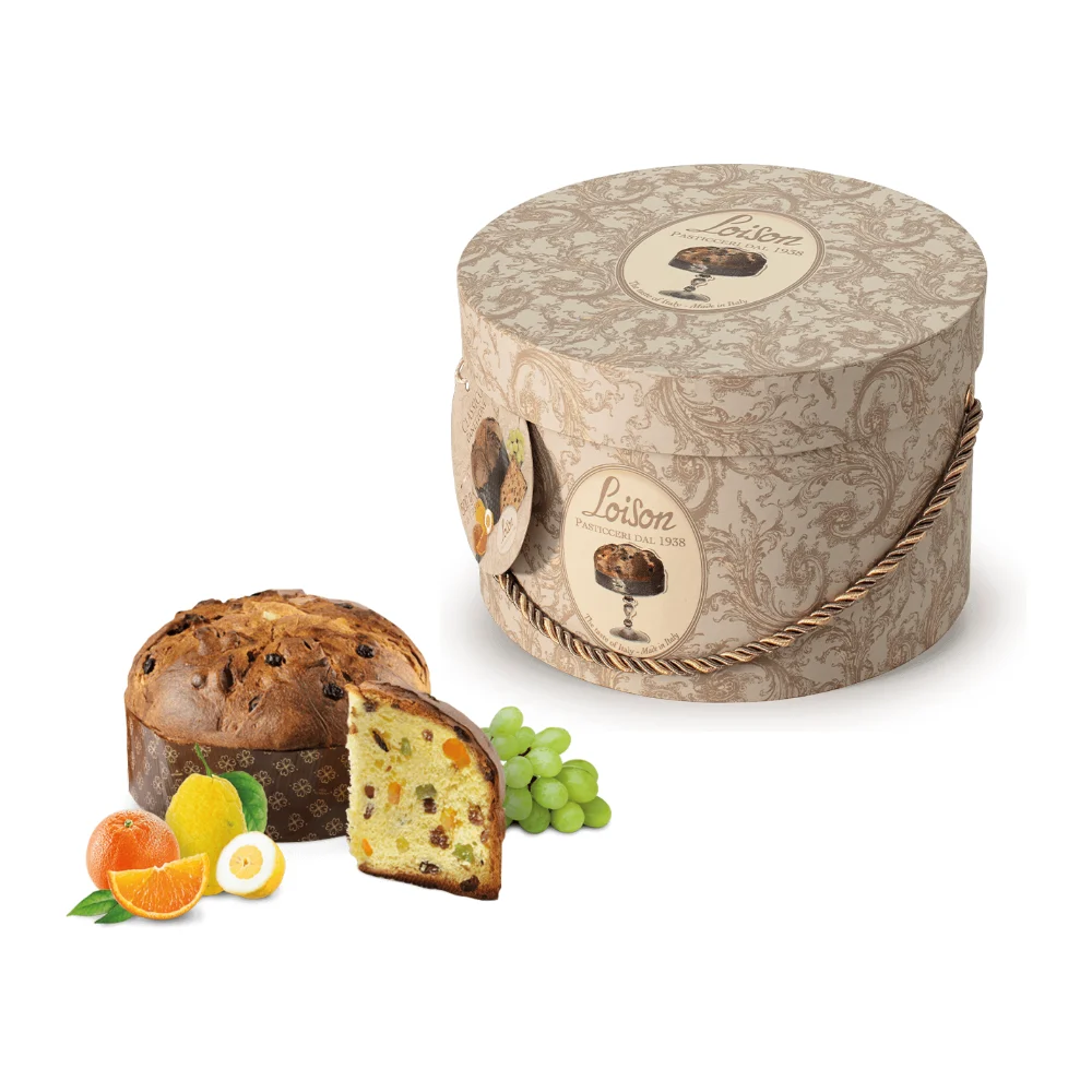 LOISON CAPPELLIERE Panettone Classico tradicinis su razinomis, apelsinais ir citrinomis 500g LOISON CAPPELLIERE Panettone Classico tradicinis su razinomis, apelsinais ir citrinomis 500g