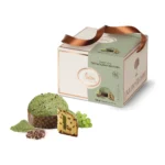 LOISON GOLD Pistacchio Matcha Panettone su razinomis, pistacijomis iš Bronte ir žaliąja Matcha arbata 750g